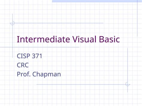 Structured Programming in Visual Basic PPT 的图像结果