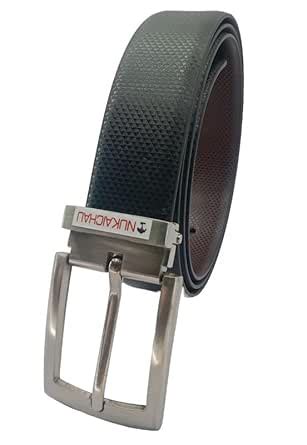Buy NUKAICHAU PU Leather Formal/Casual Reversible Belt For Men | Easy ...