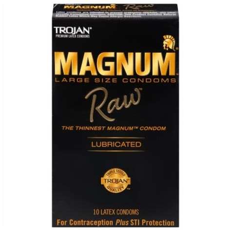 Trojan® Magnum™ Raw™ Large Size Condoms, 10 ct - Fred Meyer