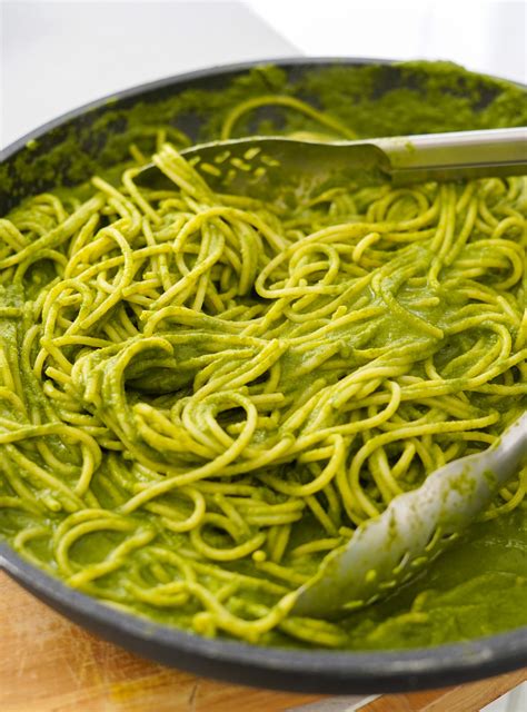 Spaghetti With Green Sauce Super Greens Pasta Sauce | The Veg Space