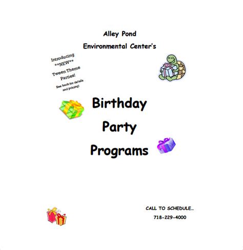 Image result for Birthday Program Format