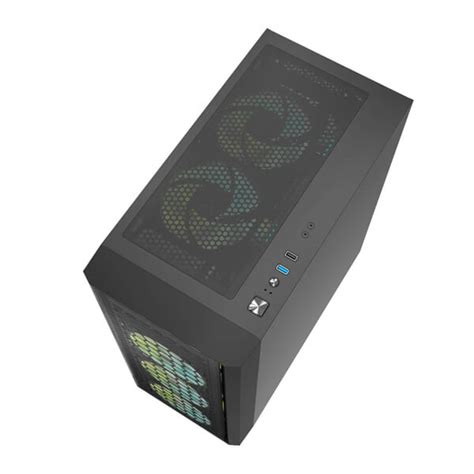 Buy Ant Esports 250 Air Auto RGB Black | Cabinet | Mdcomputers.in