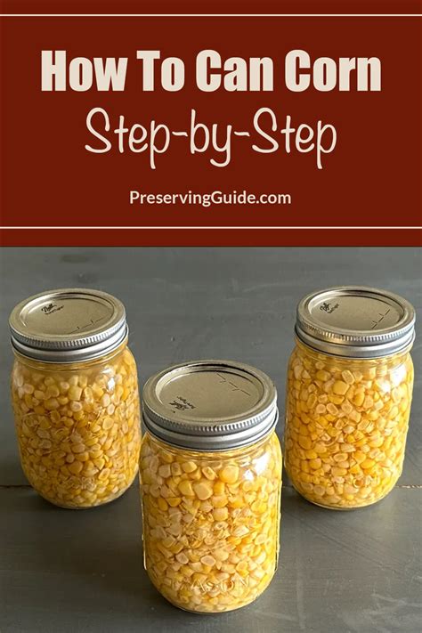 Image result for Canning Corn Tutorial