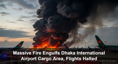 Dhaka Airport Fire: Flights Grounded as Cargo Area Burns