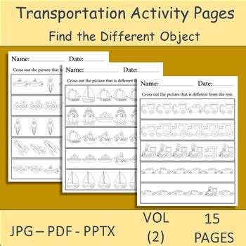 Transportation Vehicles Worksheet 的图像结果