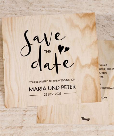 Save the Date Einladung Hochzeit