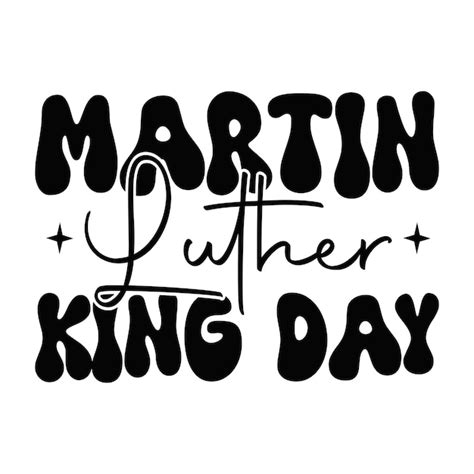 Martin luther king day retro svg design | Premium Vector