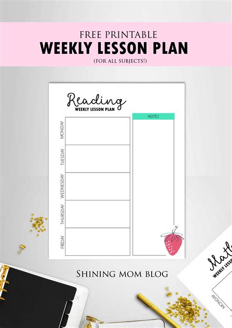 Image result for Free Printable Lesson Plans
