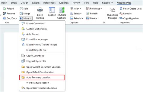 Image result for AutoRecover File Location