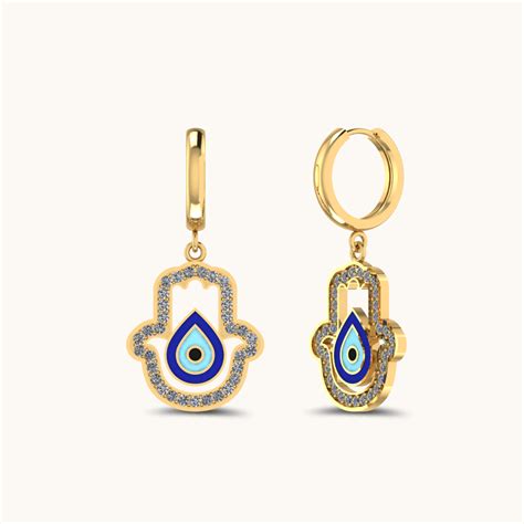Look Twice Evil Eye Earrings – thejanki.com