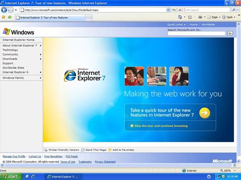 Internet explorer windows internet explorer 7 for windows 7