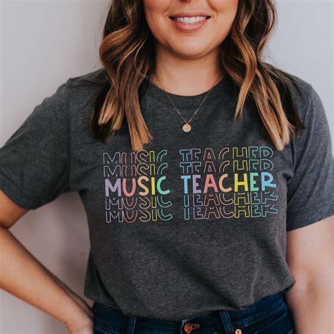 Music teacher shirts shirts for music teachers school music teacher tee back to school shirts ...