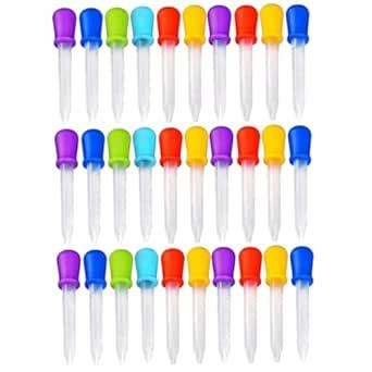SOLUSTRE 30 Pcs Droppers Pipette Dropper Eye Dropper Glass Dropper ...
