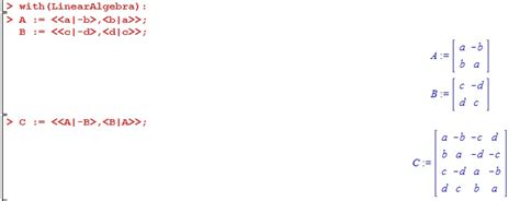 Image result for Matrix Addition Maple Command