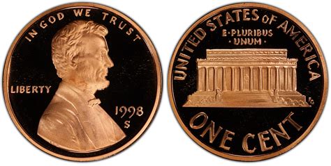 1998-S 1C Close AM, DCAM (Proof) Lincoln Cent (Modern) - PCGS CoinFacts