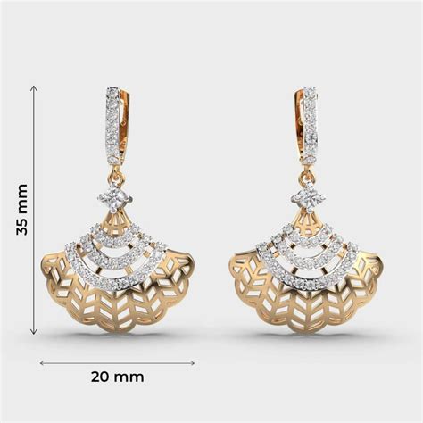 Buy Sea Shell Charm Diamond Earrings At Jewelbox