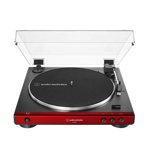 Audio Technica AT-LP60X-RD Fully Automatic Belt-Drive Turntable 33/45 ...