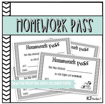 Image result for Homework Passes