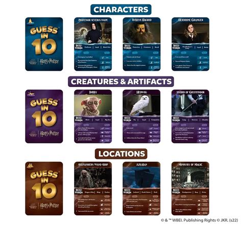 Skillmatics Guess in 10 Harry Potter Game, Card Games for 8Y+