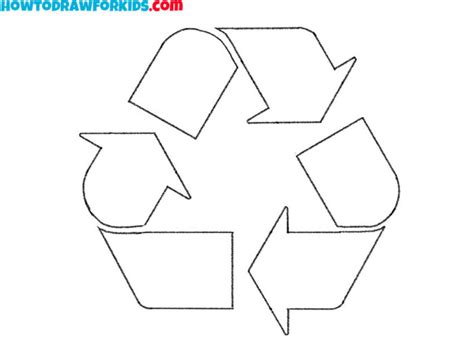Image result for How to Draw Recycle Symbol
