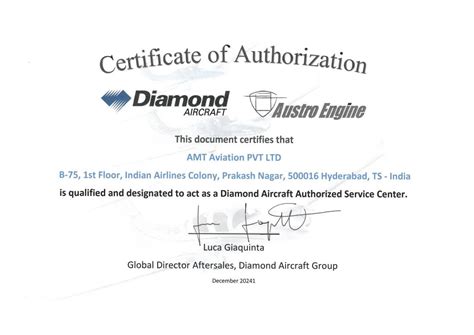 Certifications – AMT Aviation