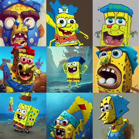 a spongebob close-up,digital art,ultra realistic,ultra | Stable Diffusion