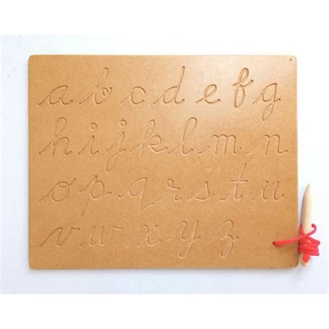 Vastu Trading English Cursive Small Letter Tracing Wooden Board Tray ...