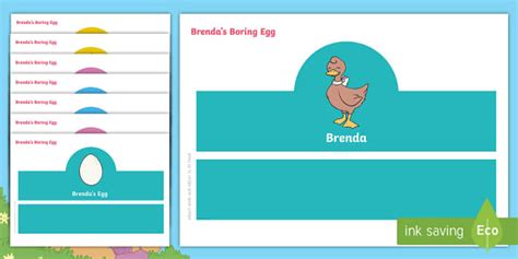 Brenda's Boring Egg Role-Play Headbands