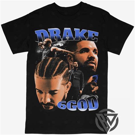 Drake Tee Shirt Rap Hip hop Concert Tour 6 GOD Music Artist – Beyond Dope