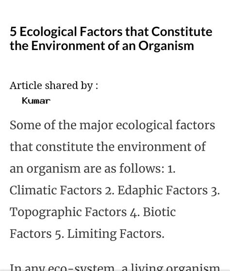 Geological and ecological factors include - Brainly.in