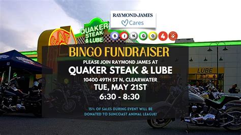 Bingo Fundraiser at Quaker Steak & Lube, Quaker Steak and Lube (10400 ...