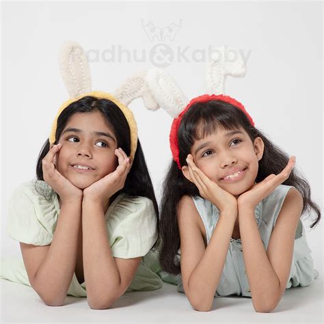 Rabbit Headband with Pearl Embellishments Pack of 1 – Radhu & Kabby