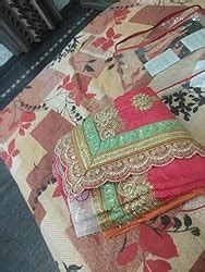 MANOHARI Women's Chiffon Saree With Unstitched Blouse Piece (MN360 ...