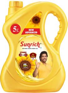 Sunrich Refined Sunflower Oil Can Price in India - Buy Sunrich Refined ...