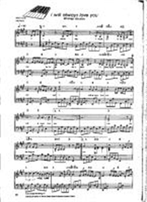 Whitney Houston - I Will Always Love You - Free Downloadable Sheet Music