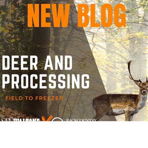 Deer and Processing With Kansas BHA: Field To Freezer - Walton's