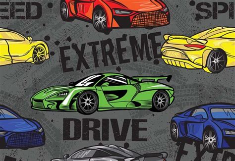 Buy Race Car Wall Mural – 3 Years Warranty