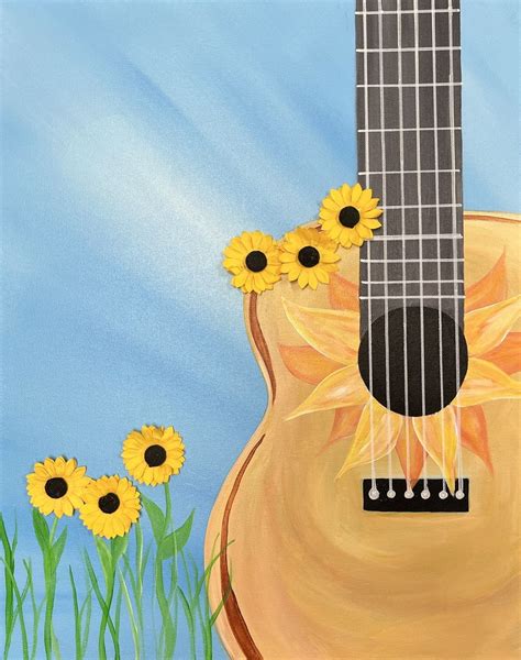 Strings & Sunflowers-16x20 ($30), The Art Spark - Appleton, WI, 15 May ...