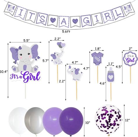 Faisichocalato Purple Elephant Baby Shower Decor Purple and Gray India ...
