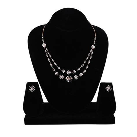 Designer Bridal Diamond Necklace Set Online | ORRA