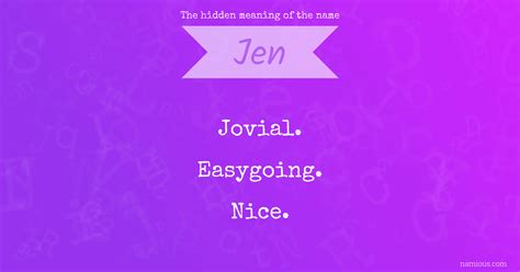 What Is Jen Name at Harry Stedman blog
