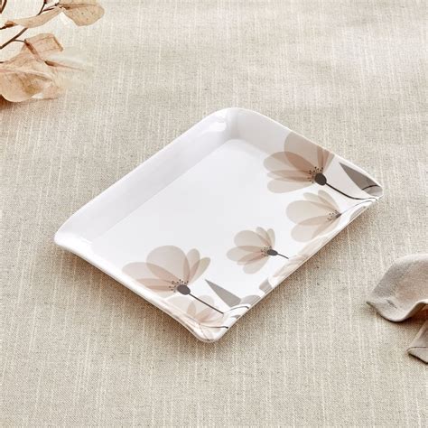 Buy Meadows Monalisa Stylo Melamine Floral Print Serving Tray - 23 ...