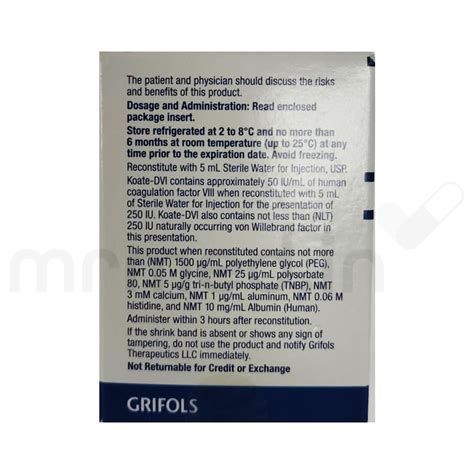 Buy Koate-Dvi 250Iu Injection Online: Uses, Side Effects, Price, and ...