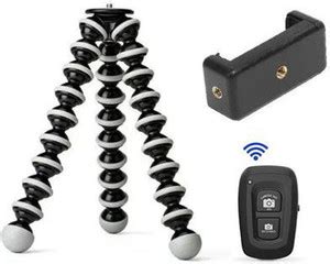 KSD Adjustable Gorilla Tripod with Phone Mount & Remote, Flexible ...