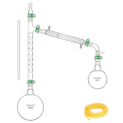stonylab Vacuum Distillation Apparatus, 13 Pcs Chemistry Lab Glassware ...