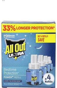 All Out refill 45ml pack 4 Mosquito Vaporiser Price in India - Buy All ...