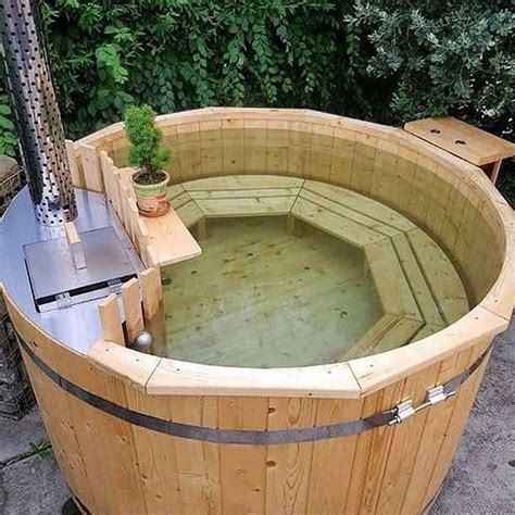 Relaxing Hot Tub Woodworking Inspiration | Hot tub outdoor, Hot tub ...