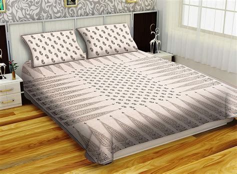 Jaipur Gems Mart Hand Block Beautiful Geometric Print Traditional Bed ...