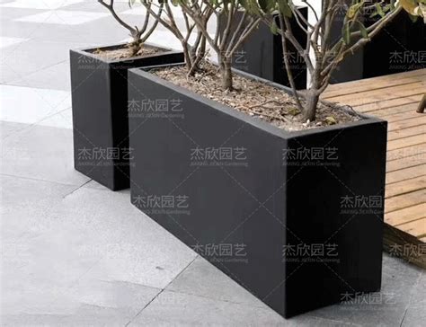 铝板花箱高级定制款 - 黑色不锈钢花箱|铁艺花箱|铝板组合花箱高级定制款