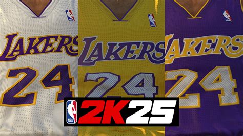 NBA 2K25 2011-2014 & 2015-2016 Lakers Retro Jerseys